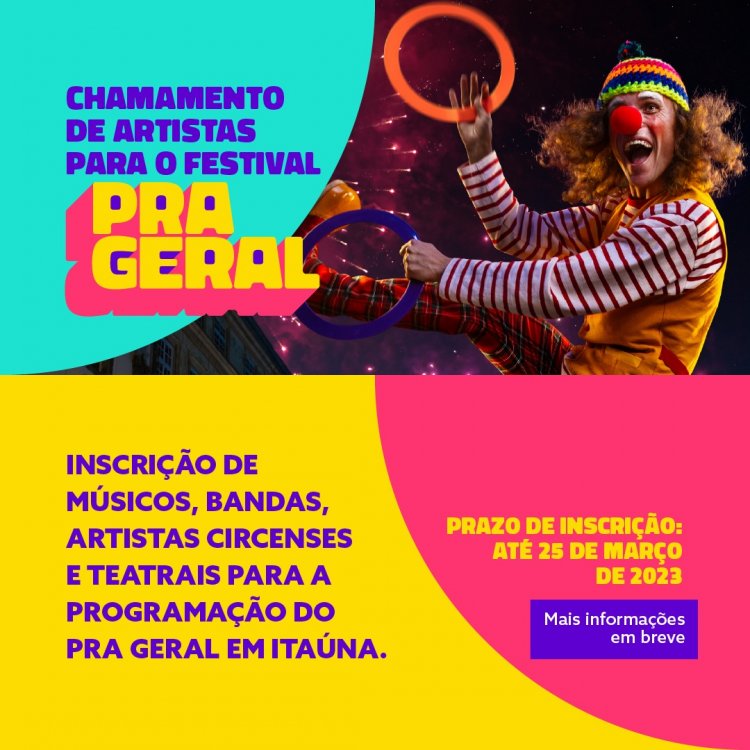 Festival Pra Geral quer conhecer os talentos de Itaúna