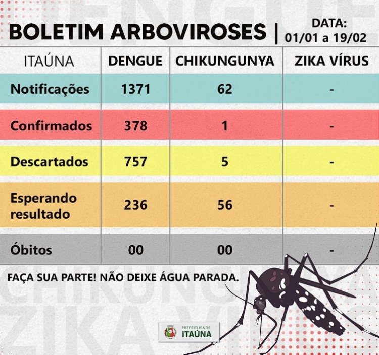 Quadro mostra que 27,5% das notificações são confirmadas