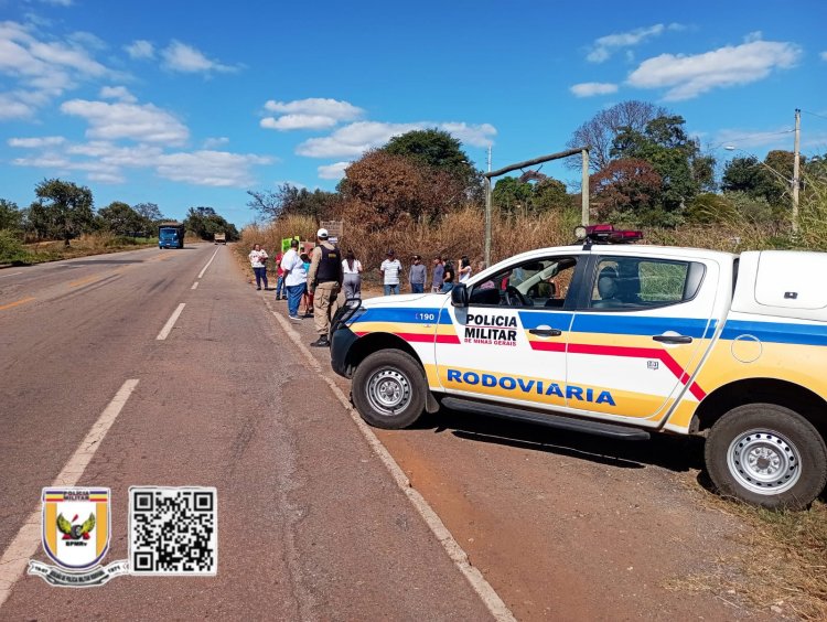 Comunidade faz manifestação na MG-431 devido a acidentes