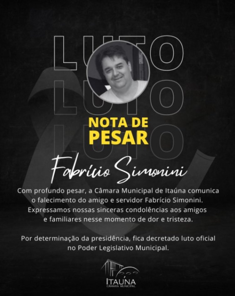 Fabrício Simonini morre em acidente próximo ao pedágio de Itaúna