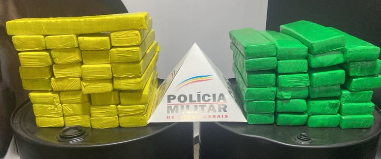 PM apreende 53 barras de maconha na rodovia