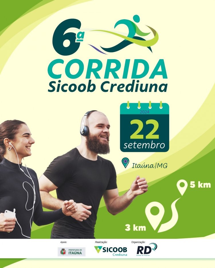 Sicoob Crediuna abre  inscrições para a 6ª Corrida