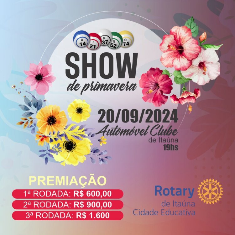 Show da Primavera é nesta sexta-feira, 20. Não perca!