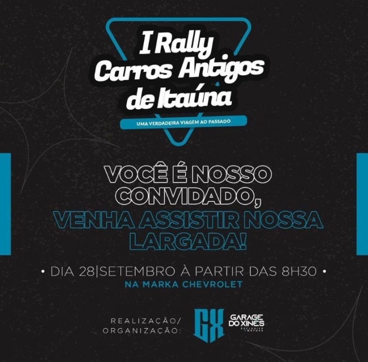 I Rally Carros  Antigos de Itaúna neste sábado