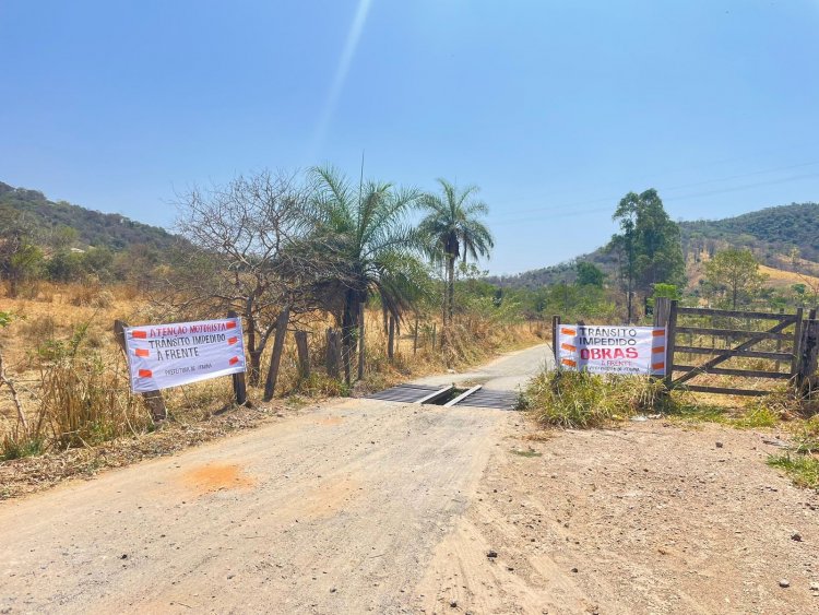 Estrada de acesso a Faleiros em obras