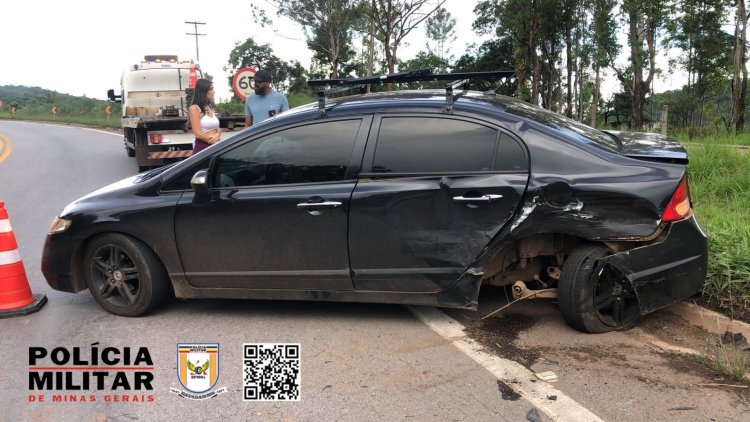 Mulher embriagada causa acidente na MG-050