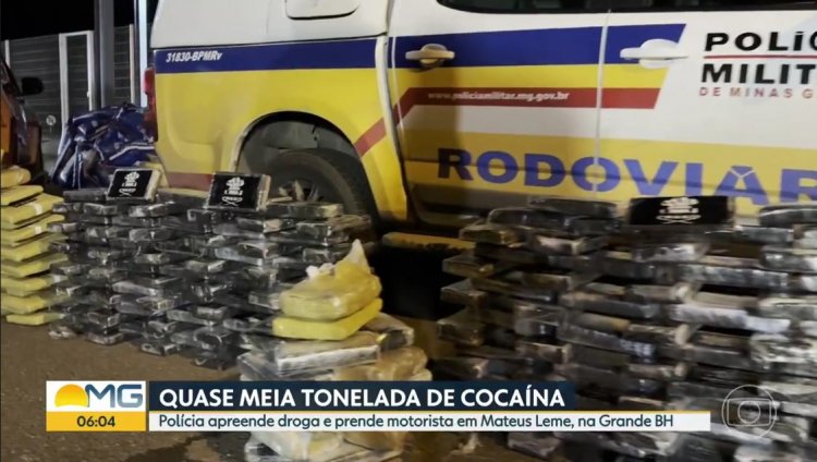 PM apreende 400 quilos de cocaína em Azurita, na MG-050