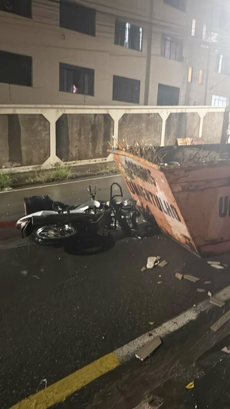 COLISÃO - Motociclista sofre acidente grave no Cerqueira Lima